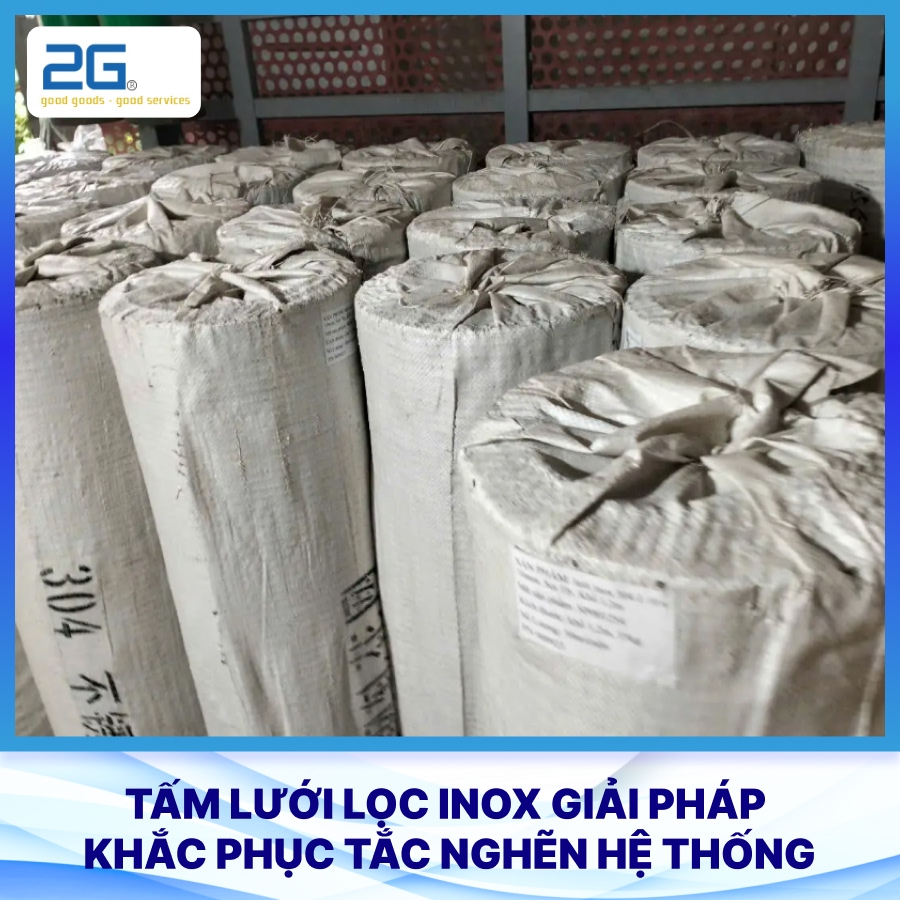 Tấm lưới lọc inox giải pháp khắc phục tắc nghẽn hệ thống