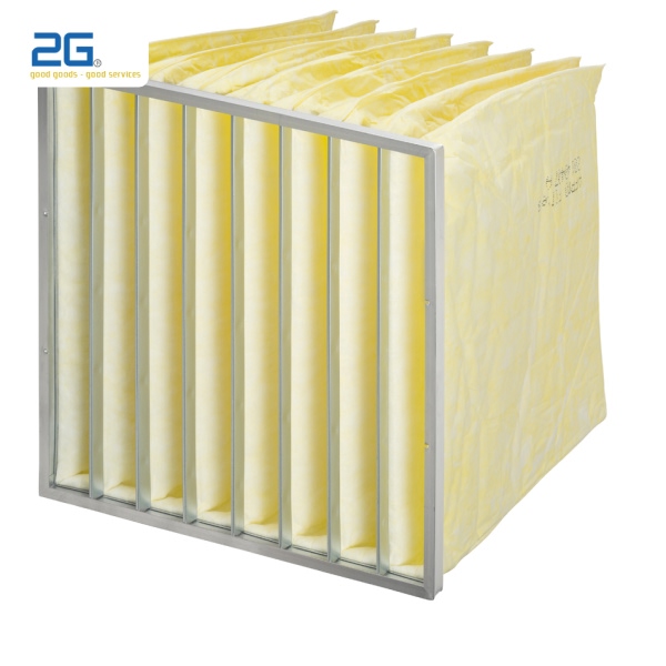 Lọc túi F8 có thể loại bỏ các hạt bụi mịn có kích thước từ 1 đến 5 micromet 