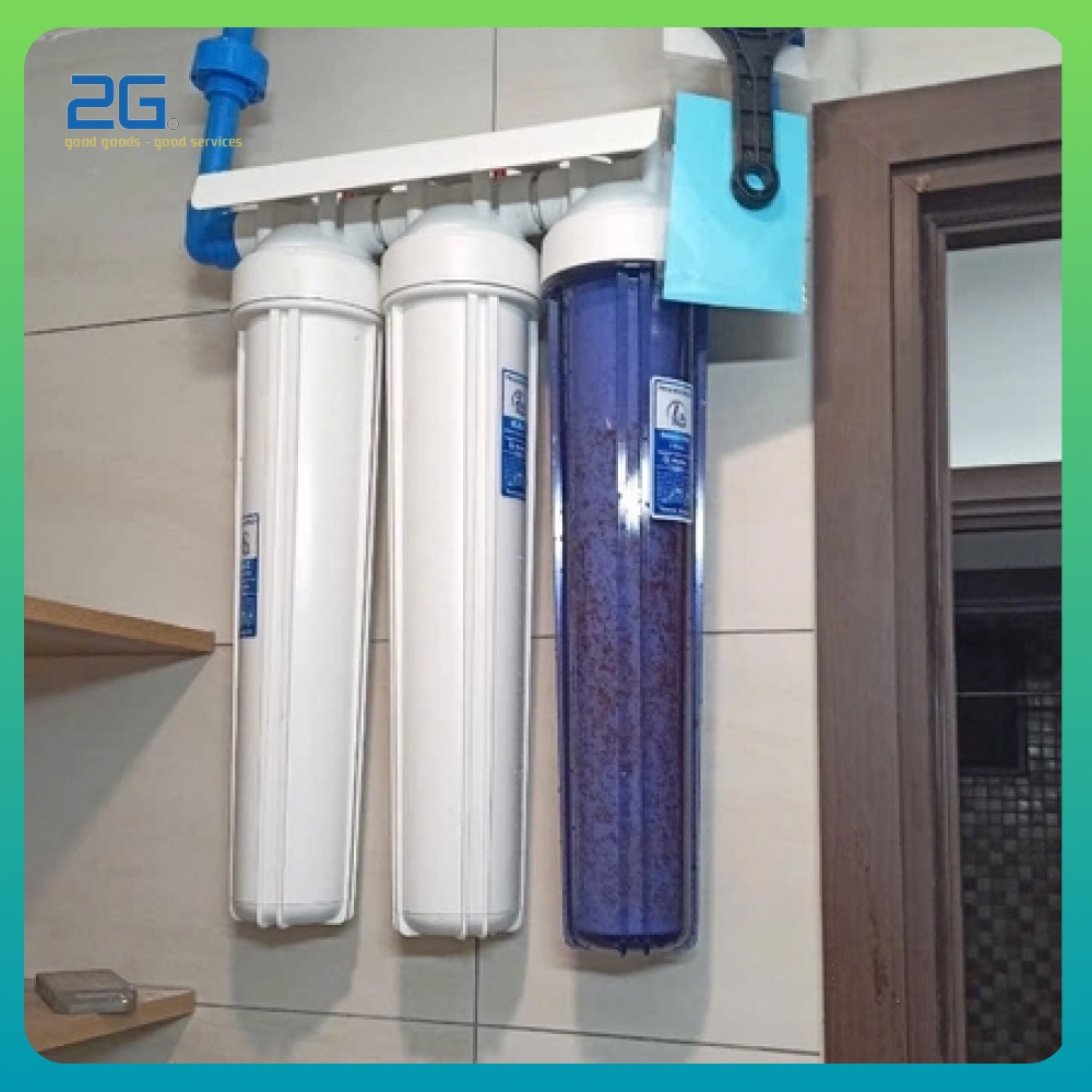 vỏ cốc lọc của thiết bị được làm từ nhựa ABS hoặc PP